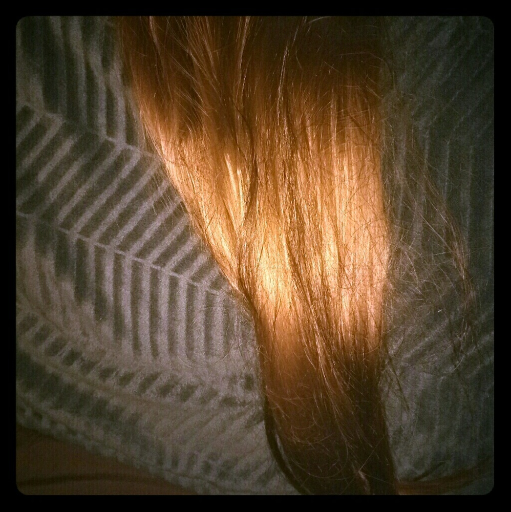 22" real auburn hair extensions